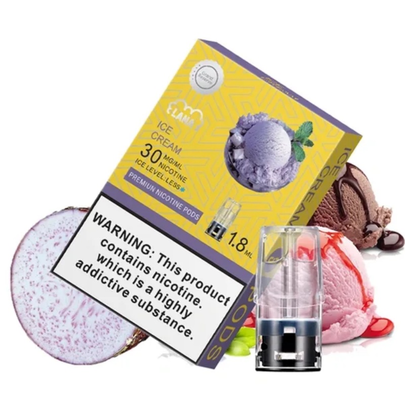 【芋头冰淇淋味】LANA電子煙透明發光煙